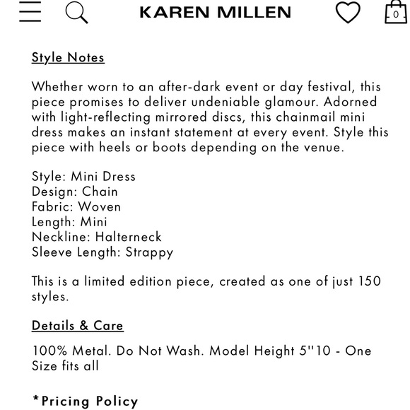 KAREN MILLEN RARE CHAIN HALTER DRESS - Picture 13 of 13